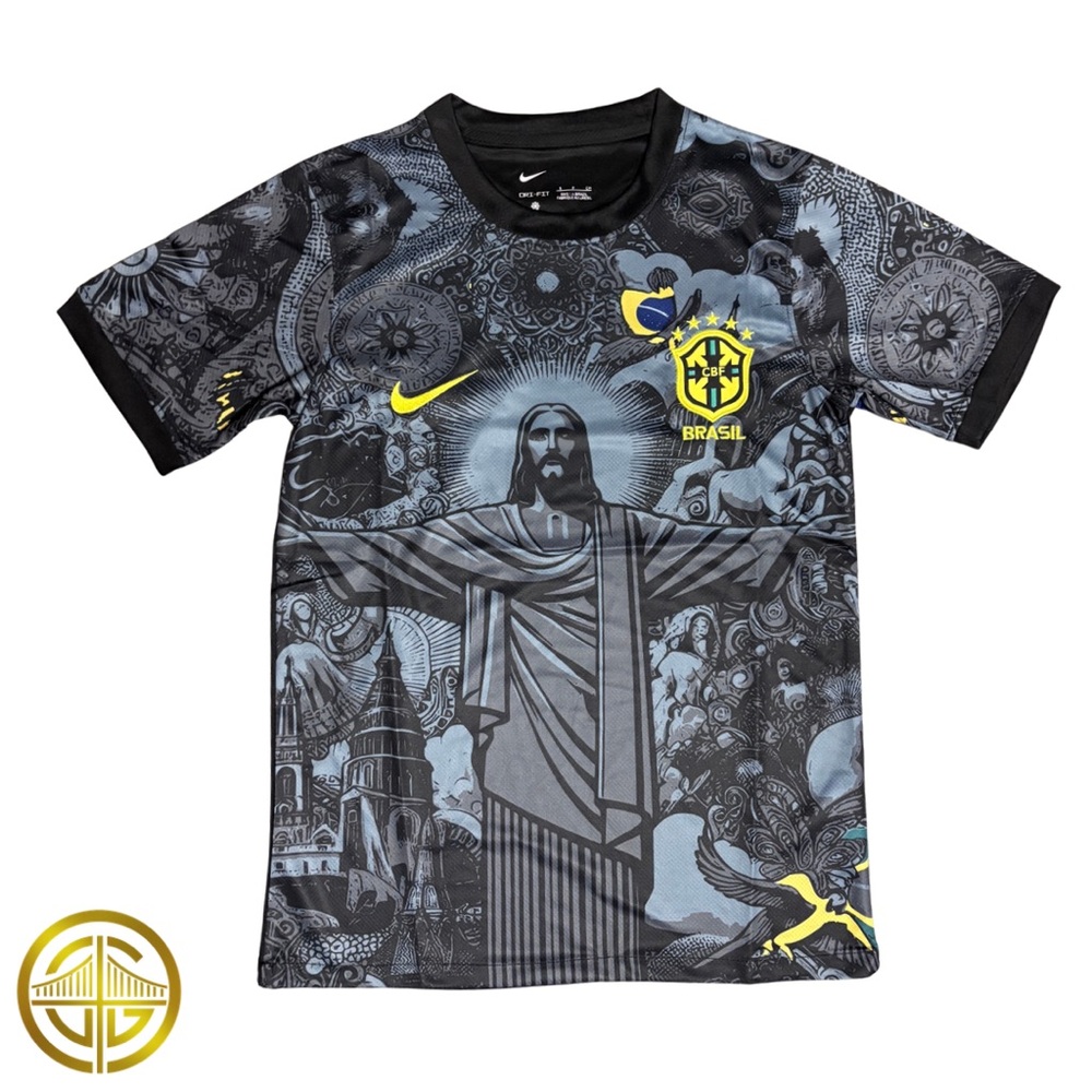 Jesus Christ Brazil Jersey Camiseta de Brasil de Jesucristo